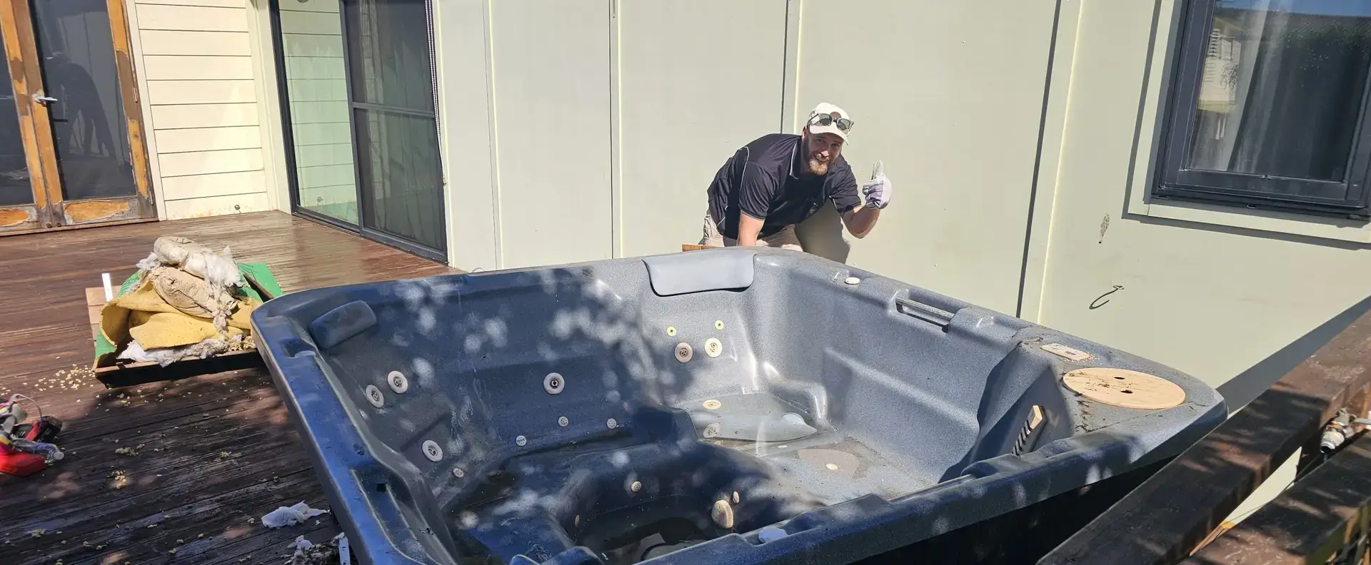 Spa removal job in Brisbane