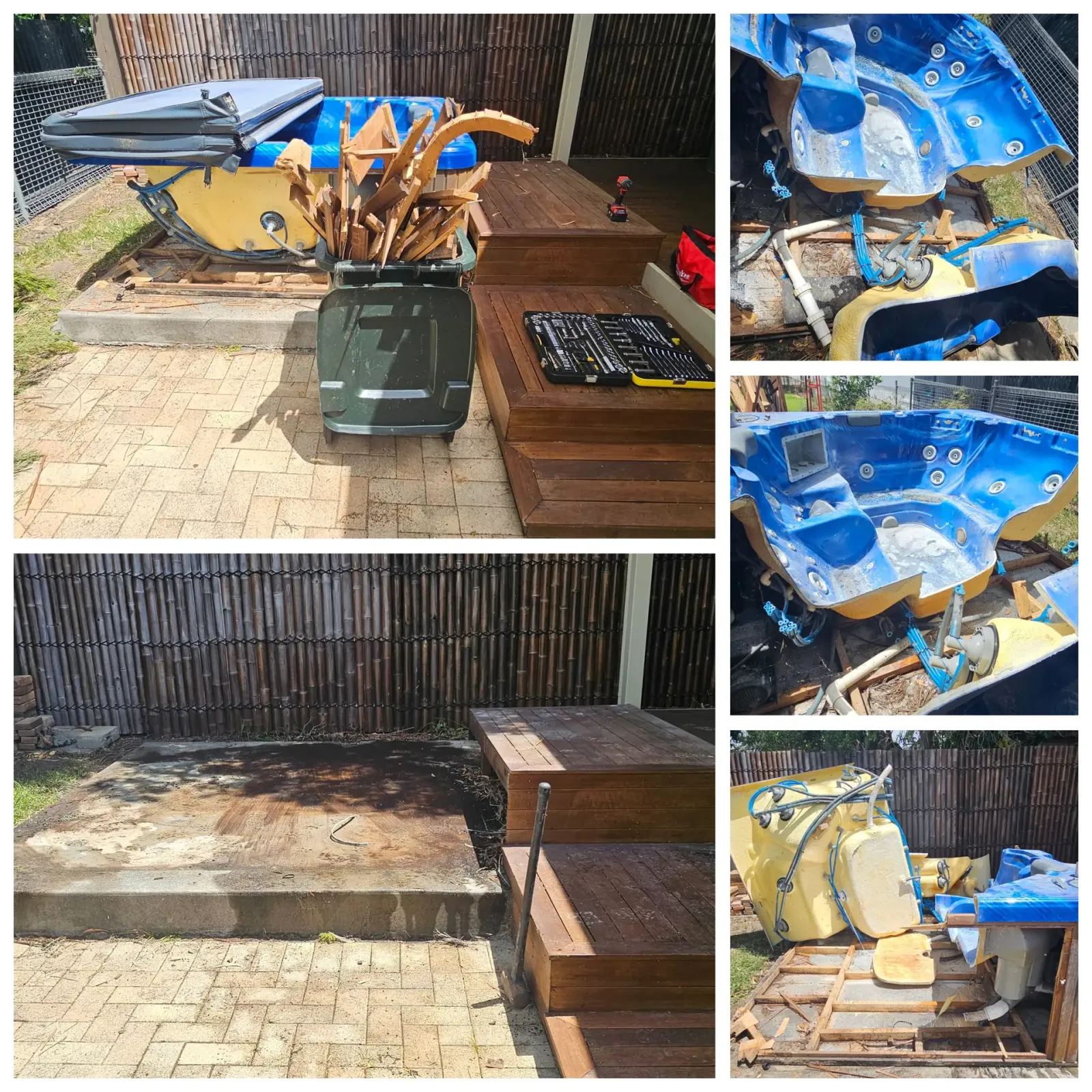 Spa removal job in Brisbane