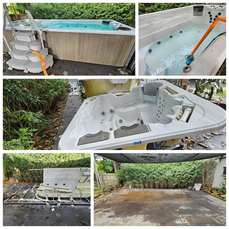 Spa removal job in Brisbane