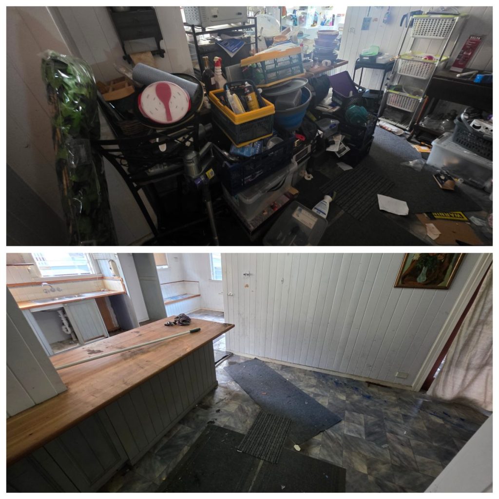 Property Clearance services before and after.